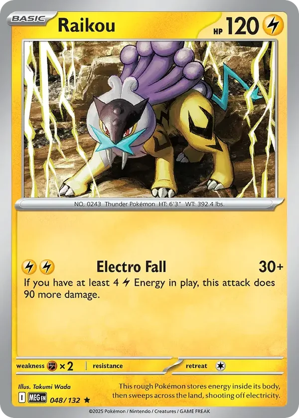 Raikou 048/132 Mega Evolution