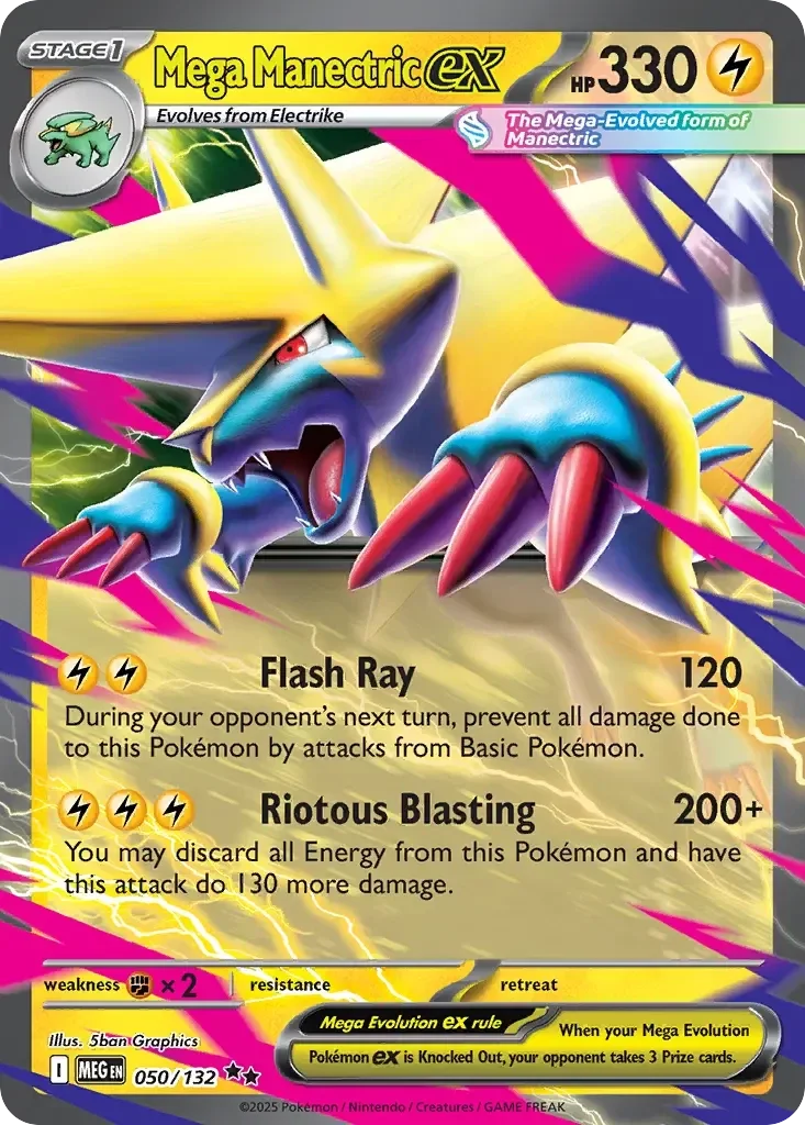 Mega Manectric EX 050/132 Bundel 50 Kaarten