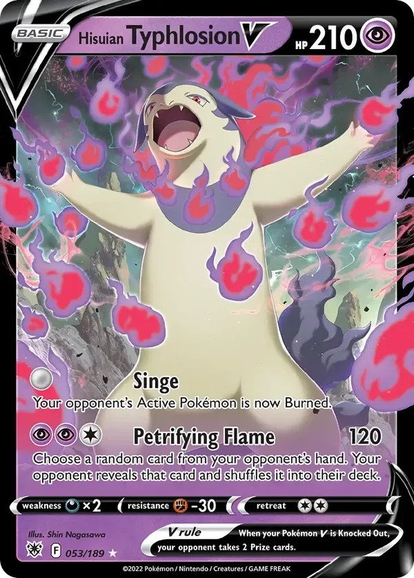 Hisuian Typhlosion V 053/159 Astral Radiance Rare Holo V