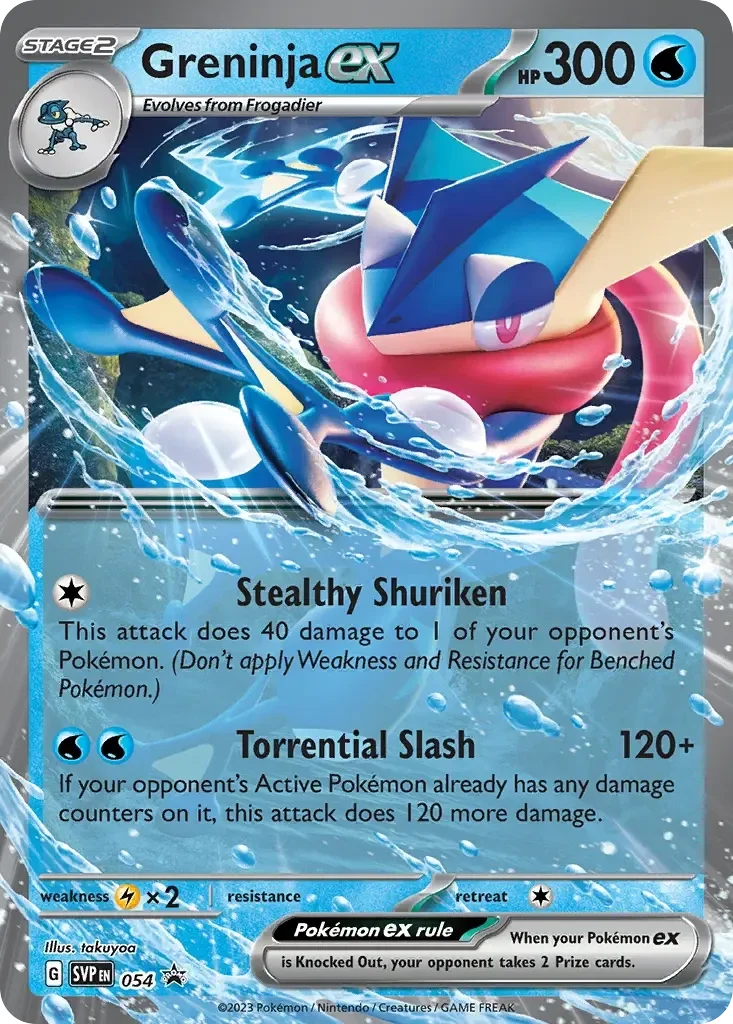 Greninja EX 054 Black Star Promo Scarlet and Violet