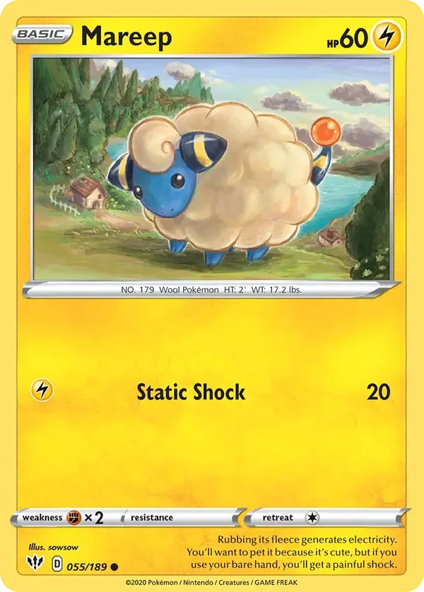 Mareep 055/189 Darkness Ablaze