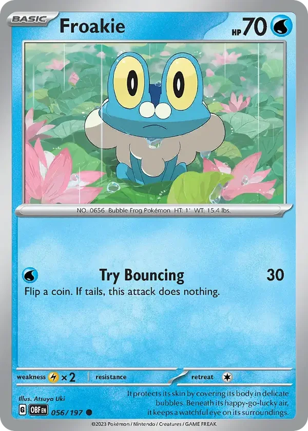 Froakie 056/197 Obsidian Flames