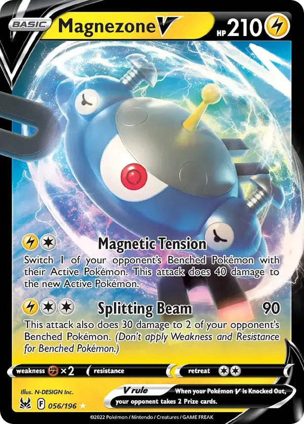 Magnezone V 056/196 Lost Origin Rare Holo V
