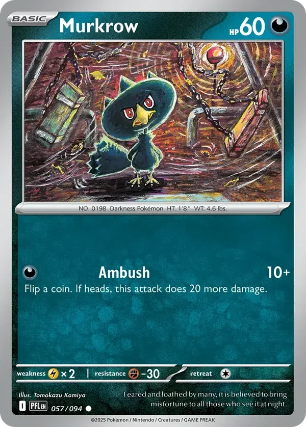 Murkrow 057/094 Phantasmal Flames