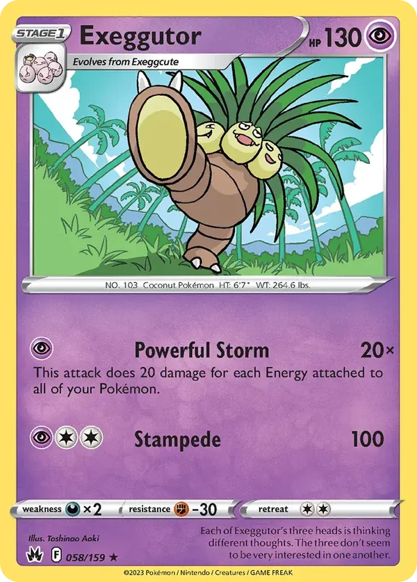 Exeggutor 058/159 Crown Zenith