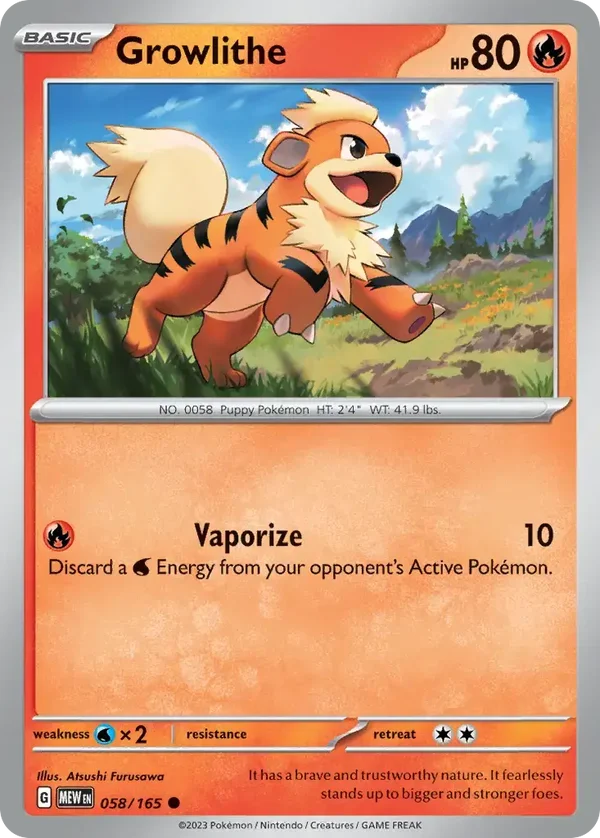 Growlithe 058/165  151