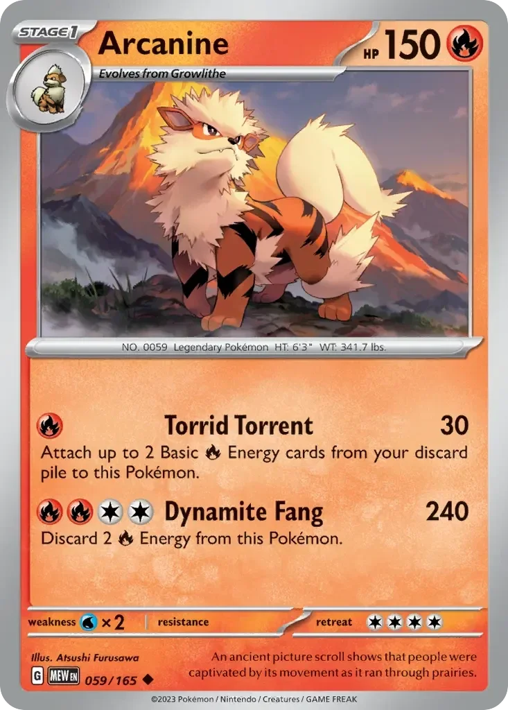 Arcanine 059/165  151