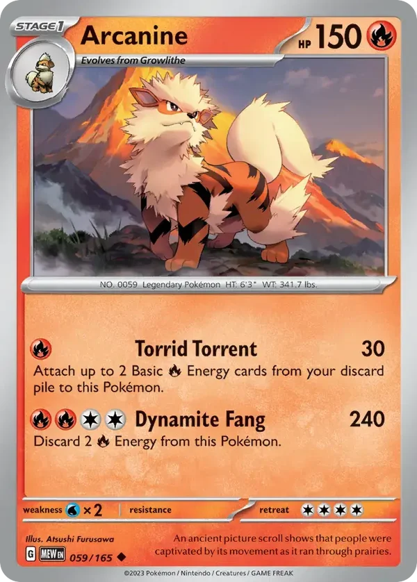 Arcanine 059/165  151