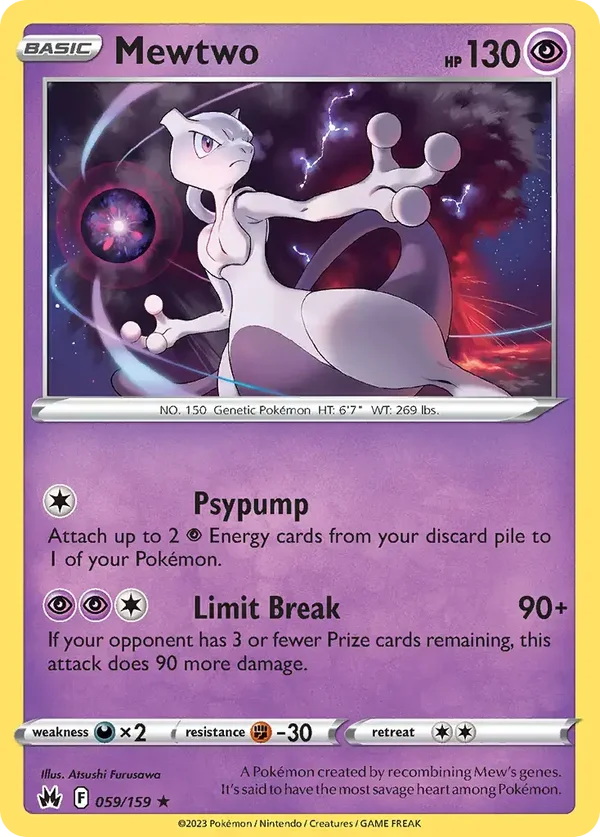 Mewtwo 059/159 Crown Zenith