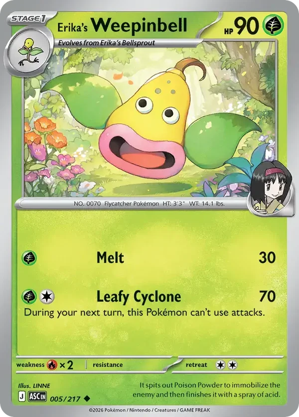Erika’s Weepinbell 005/217 Ascended Heroes