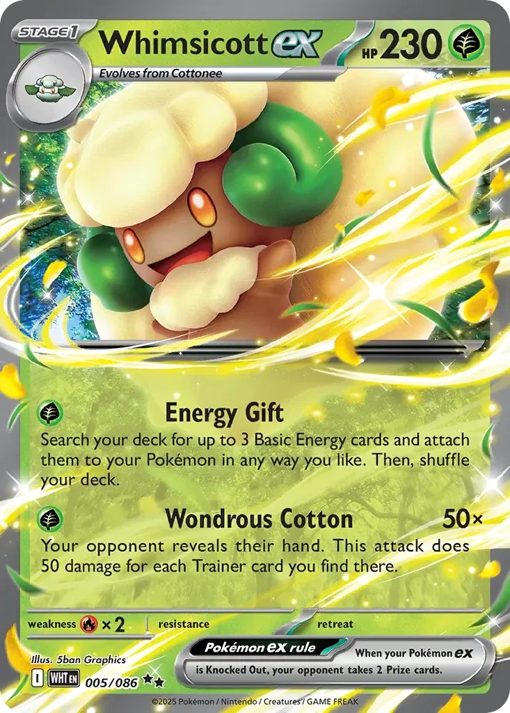 Whimsicott EX 005/086 White Flare