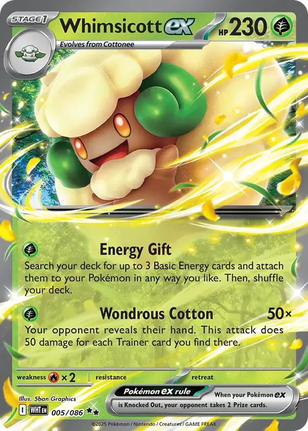 Whimsicott EX 005/086 Bundel 50 Kaarten