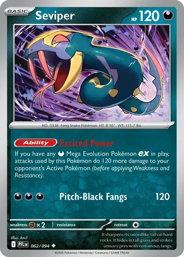 Seviper 062/094 Phantasmal Flames