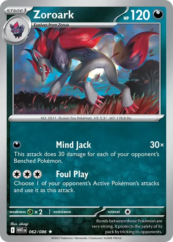 Zoroark 062/086 White Flare
