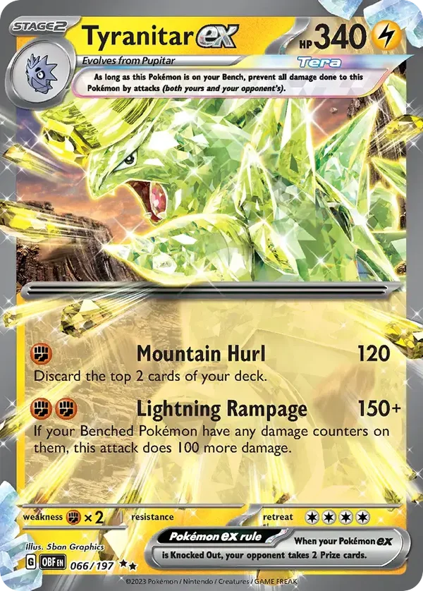 Tyranitar EX 066/197 Obsidian Flames