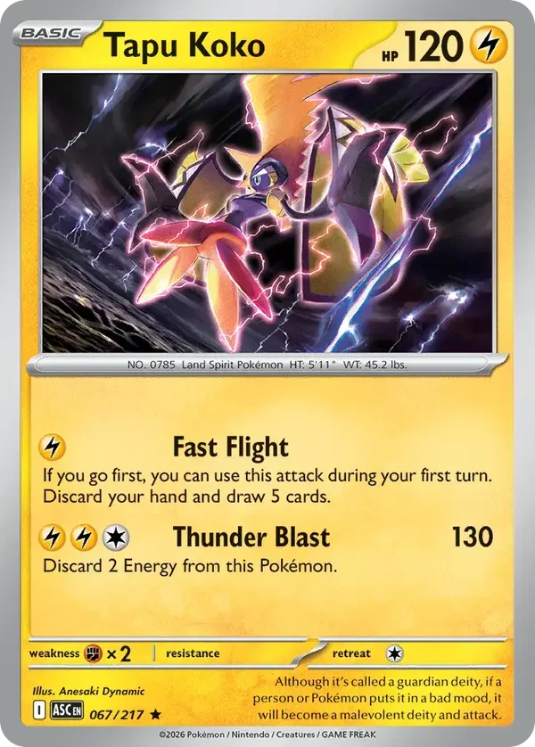 Tapu Koko 067/217 Ascended Heroes
