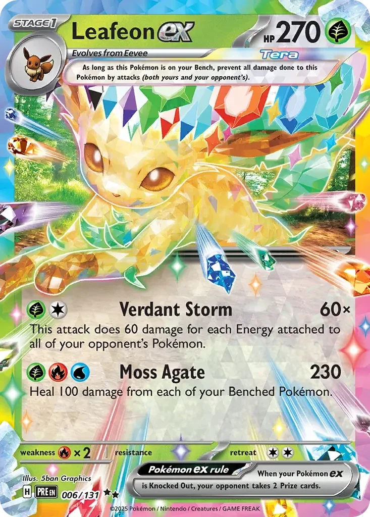 Leafeon EX 006/131 Prismatic Evolution