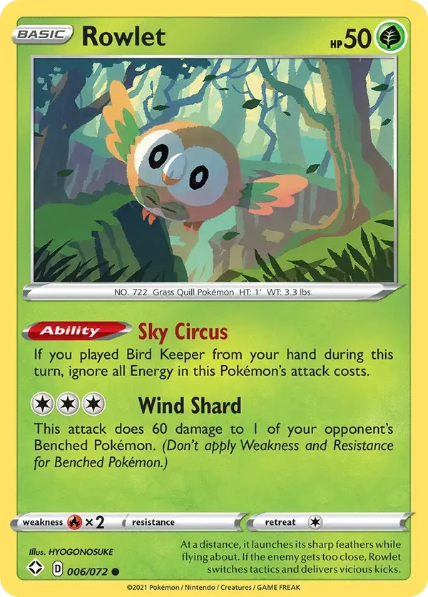 Rowlet 006/072 Shining Fates