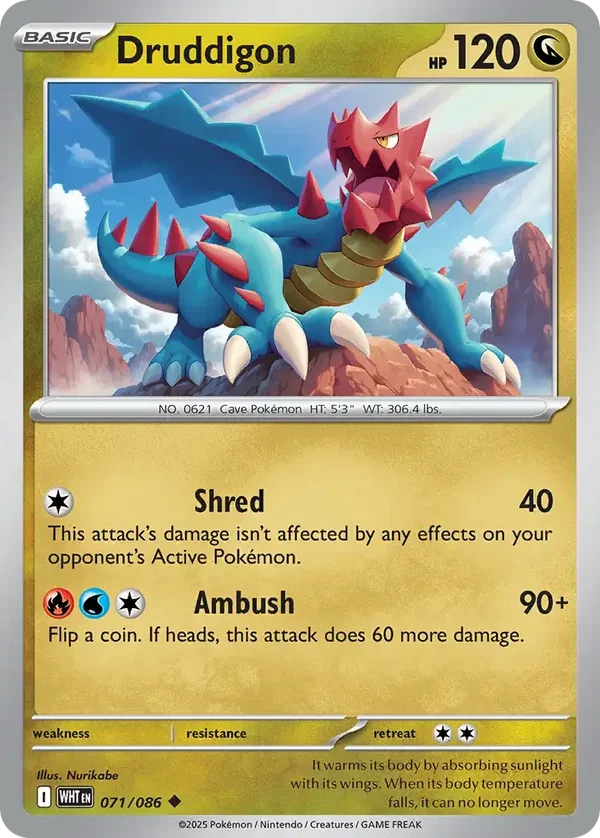 Druddigon 071/086 White Flare