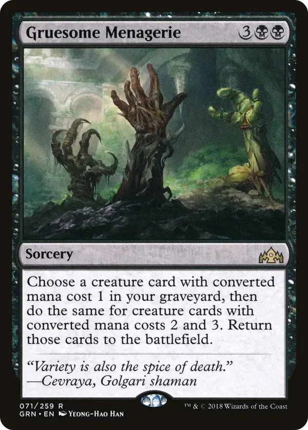 Gruesome Menagerie 071/259 Guilds of Ravnica