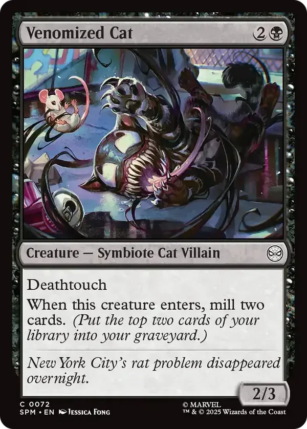 Venomized Cat 0072 Marvel's Spider-Man Foil