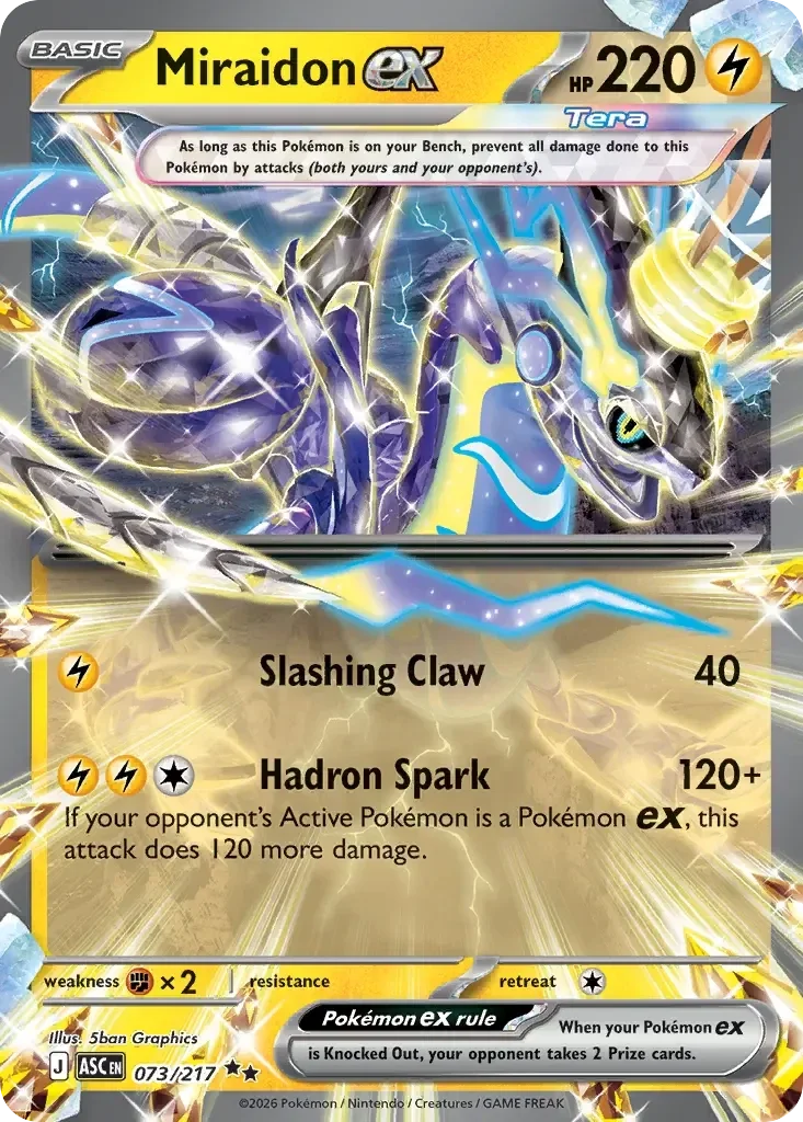 Miraidon EX 073/217 Ascended Heroes