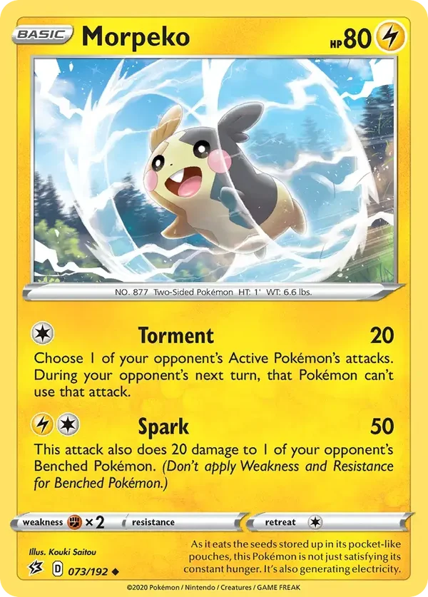 Morpeko 073/192 Rebel Clash