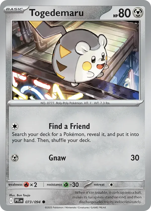 Togedemaru 073/094 Phantasmal Flames