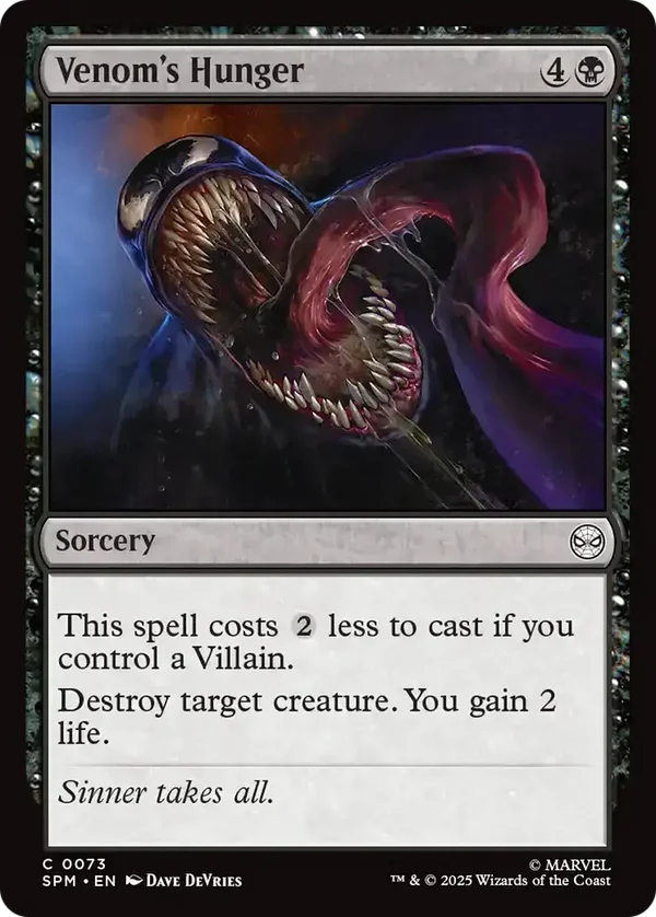 Venom’s Hunger 0073 Marvel's Spider-Man Foil