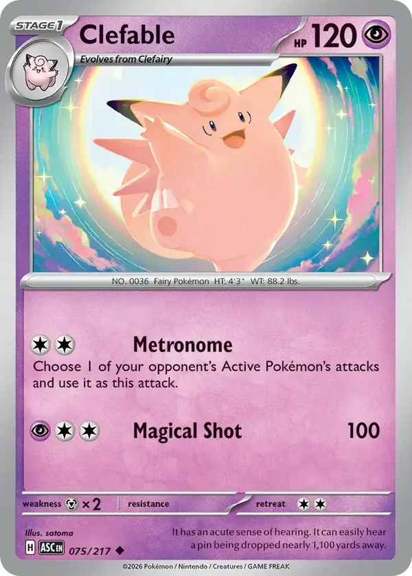 Clefable 075/217 Ascended Heroes