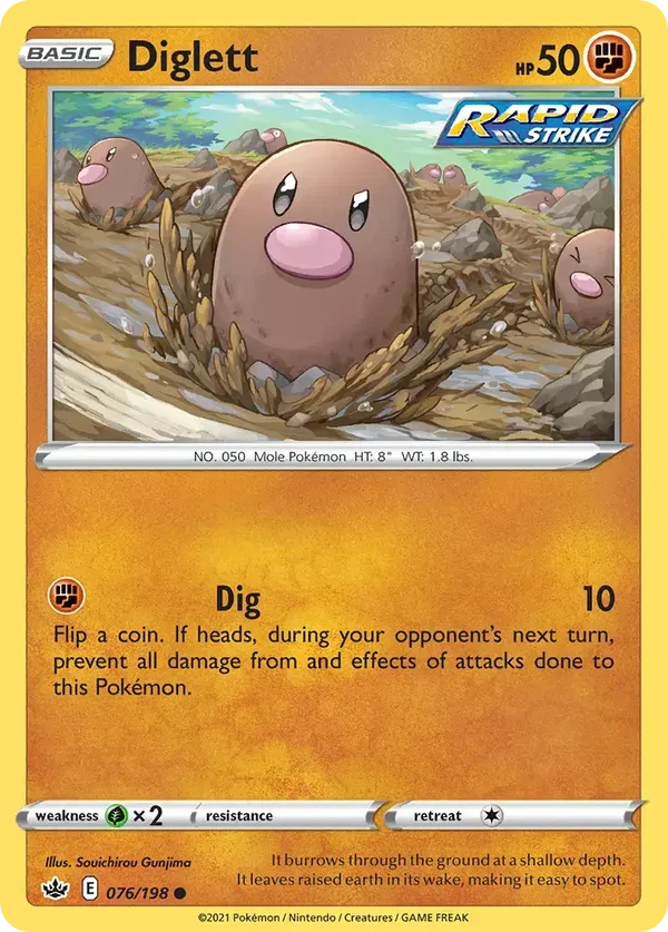 Diglett 076/198 Chilling Reign