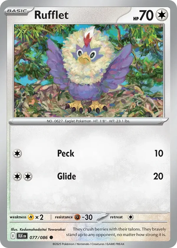 Rufflet 077/086 Black Bolt