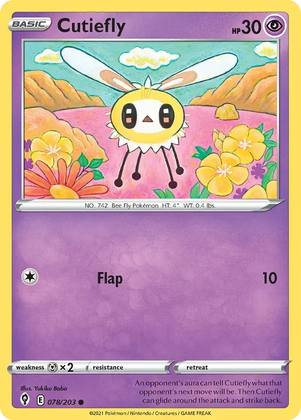 Cutiefly 078/203 Evolving Skies