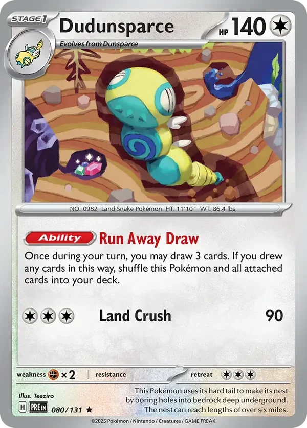 Dudunsparce 080/131 Prismatic Evolution