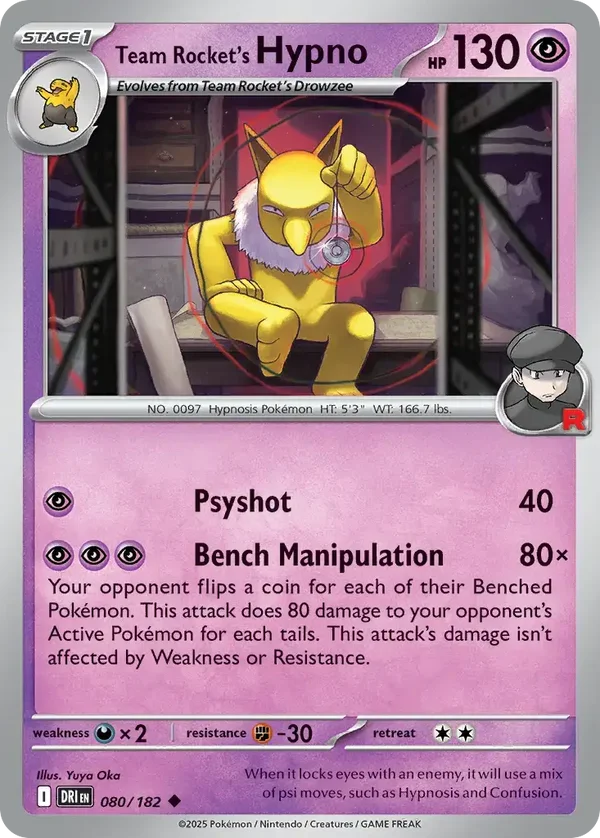 Team Rocket’s Hypno 080/182 Destined Rivals