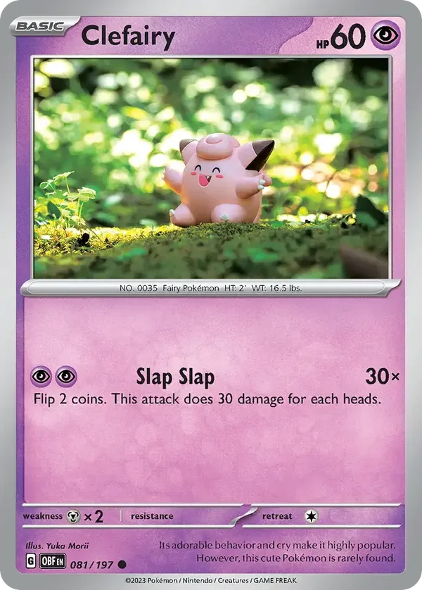 Clefairy 081/197 Obsidian Flames