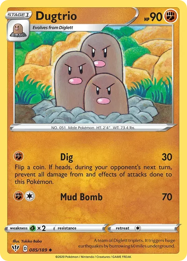 Dugtrio 085/189 Darkness Ablaze