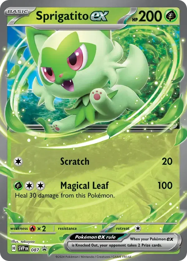 Sprigatito EX 087 Scarlet & Violet Black Star Promo