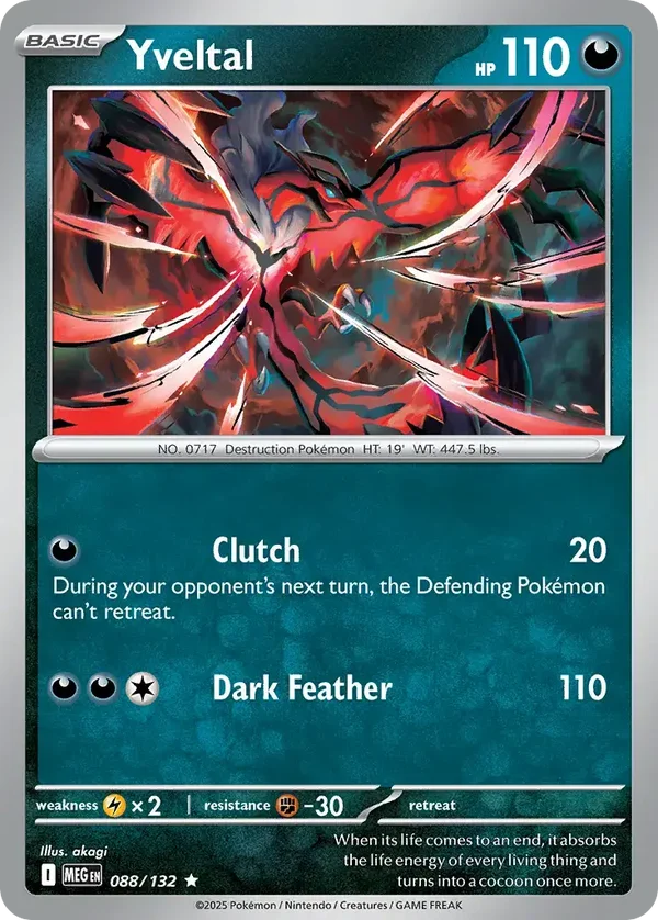 Yveltal 088/132 Mega Evolution