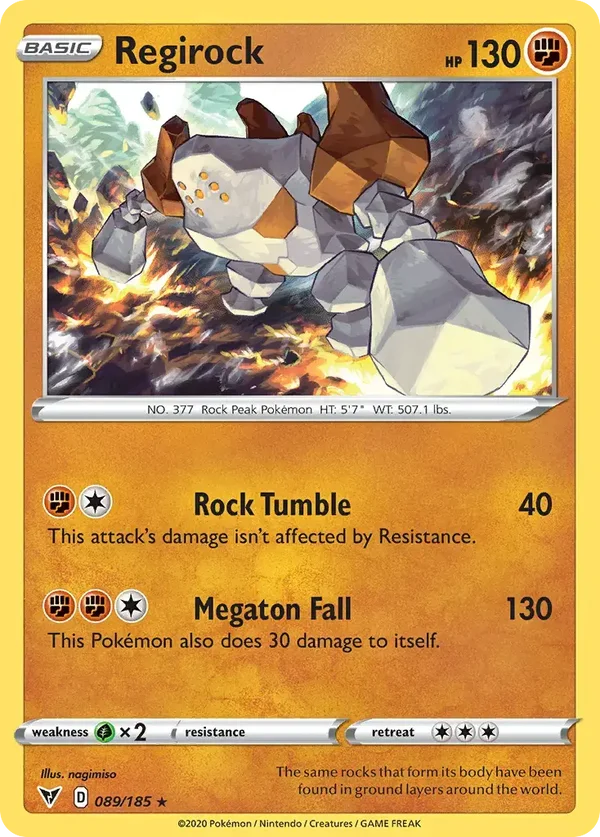 Regirock 089/185 Vivid Voltage