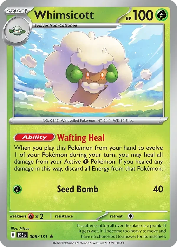 Whimsicott 008/131 Prismatic Evolutions