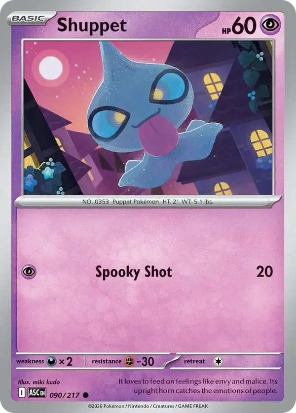 Shuppet 090/217 Ascended Heroes
