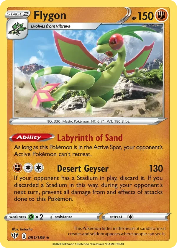 Flygon 091/189 Darkness Ablaze