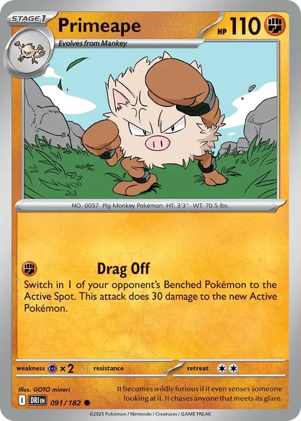 Primeape 091/182 Destined Rivals