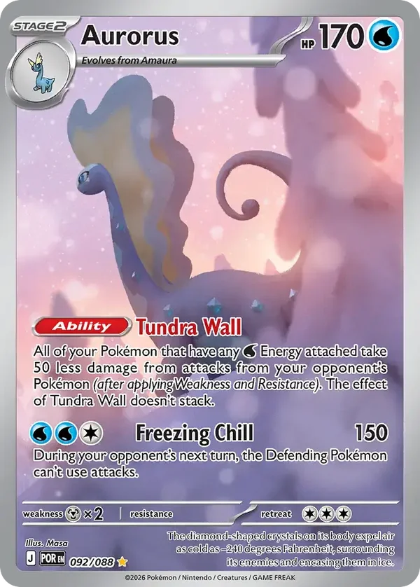 Aurorus 092/088 Perfect Order Illustration Rare