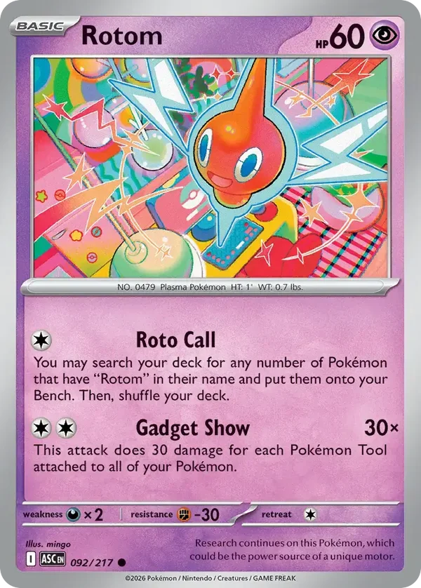 Rotom 092/217 Ascended Heroes