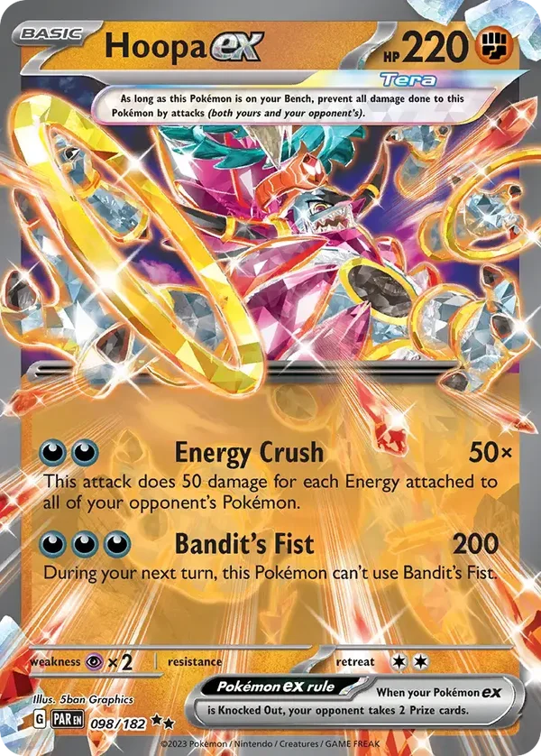 Hoopa EX 098/182 Paradox Rift Double Rare
