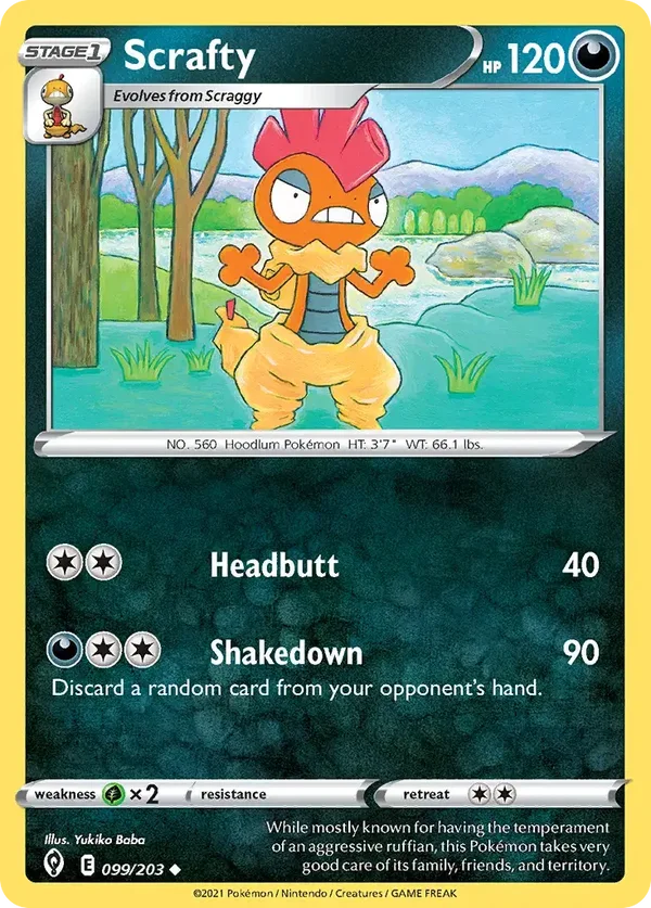 Scrafty 099/203 Evolving Skies