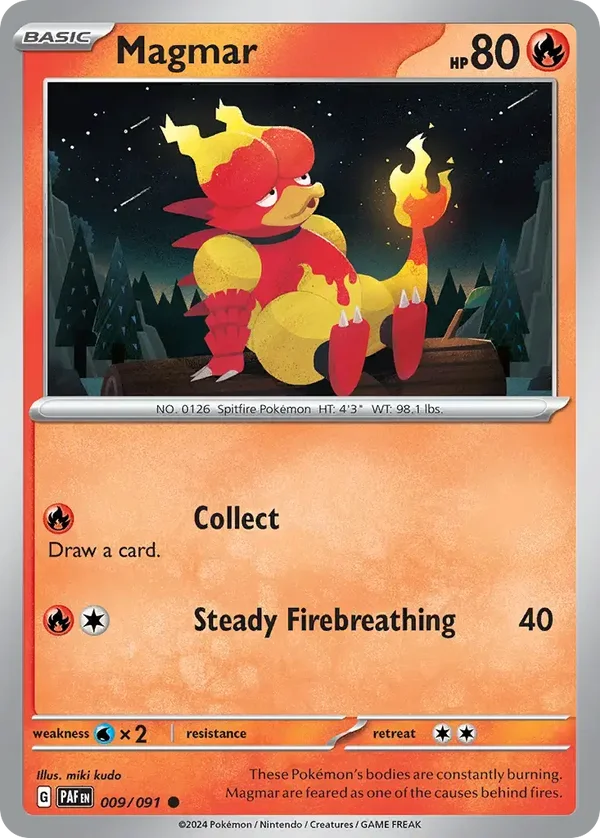 Magmar 009/091 Paldean Fates