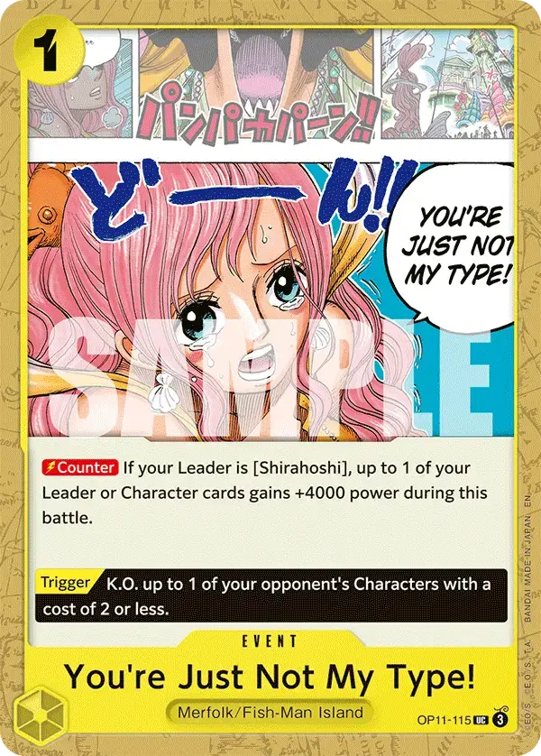 You’re Just Not My Type! OP11-115